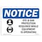 Signmission OSHA Sign, Eye And Ear Protection Required With, 10in X 7in Rigid Plastic, 10" W, 7" H, Landscape OS-NS-P-710-L-12303 - alternate 1